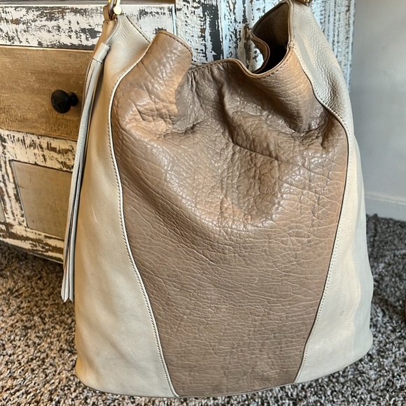 Kelsi Dagger Taupe Hobo Leather Bag
 Calf Leather Hobo Bag - Picture 1 of 15